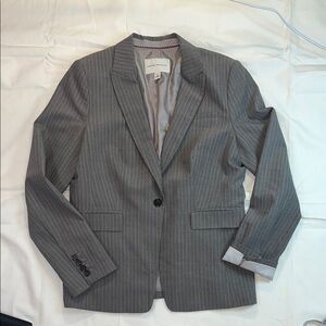 Banana Republic Woman’s Gray Pinstripe wool Blazer